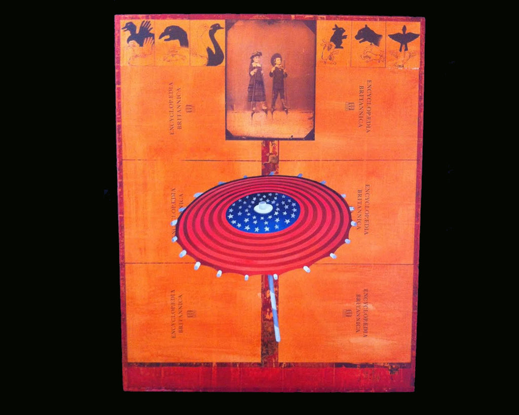 Umbrella Oil and Collage