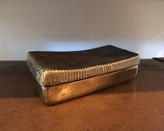 Ben Seibel Brass Ribbed Mid-Century Box
