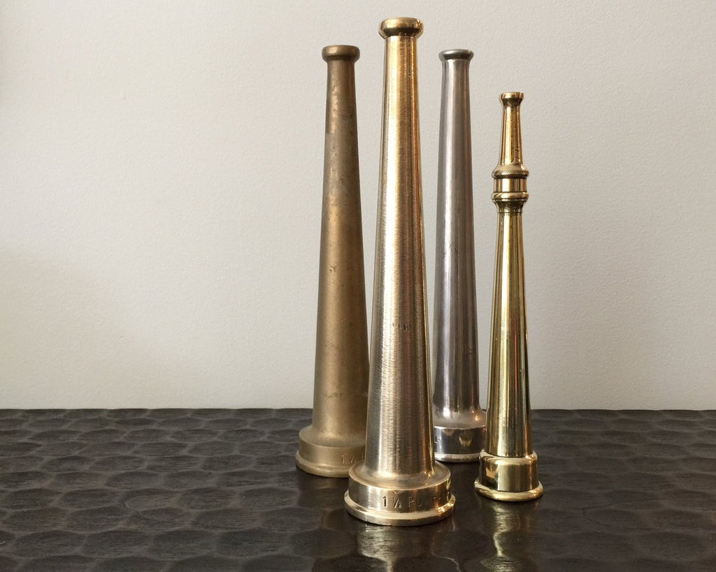 Vintage Brass Fire Hose Nozzle Collection
