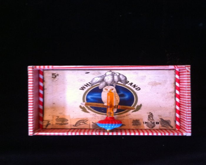 On Holiday Cigar Box Collage