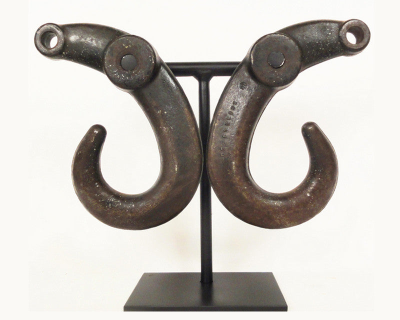 Unusual Antique Steel Hooks