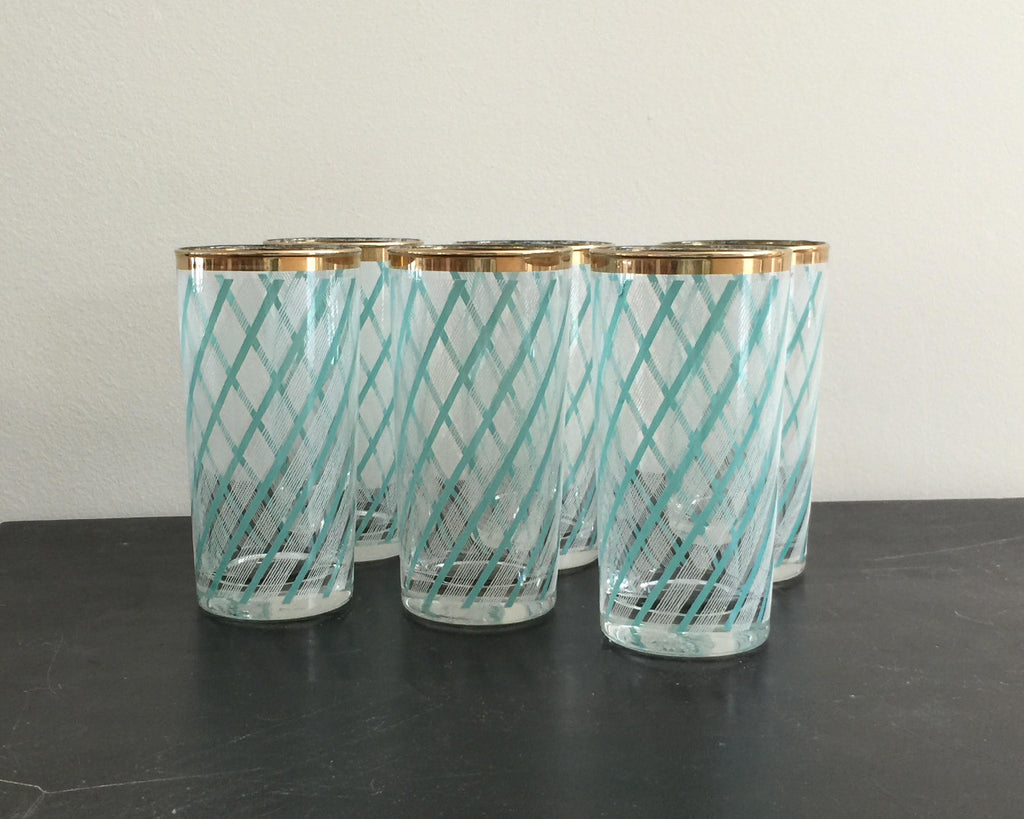 Stunning Turquoise and Gold Glasses